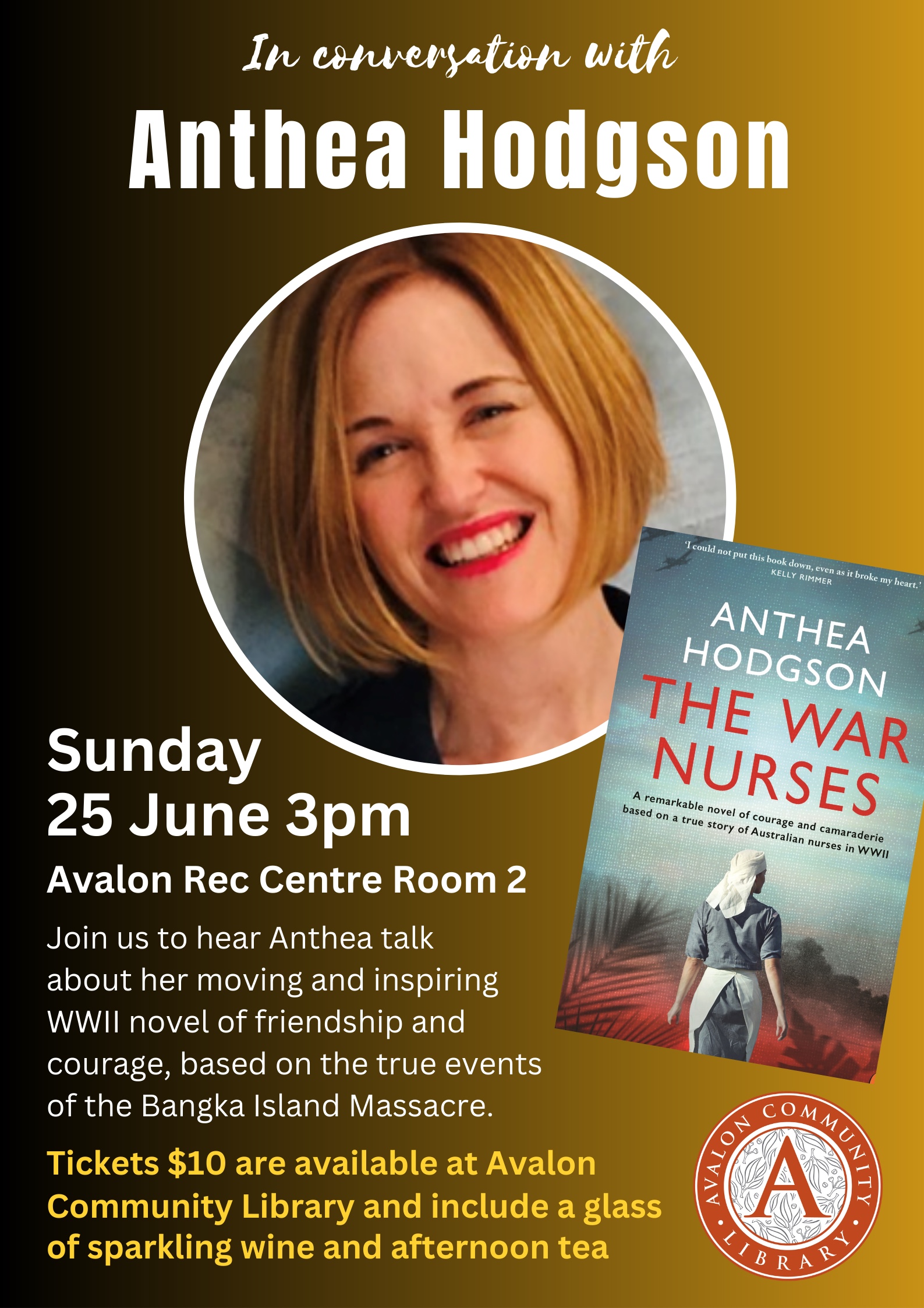 In Conversation With Anthea Hodgson Avalon Beach Library 3487